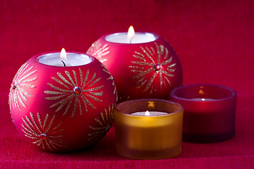 Image showing Christmas Candles