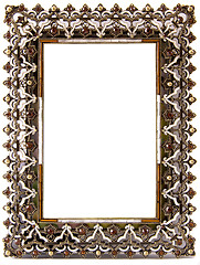 Image showing Beautifully decorated blank frame