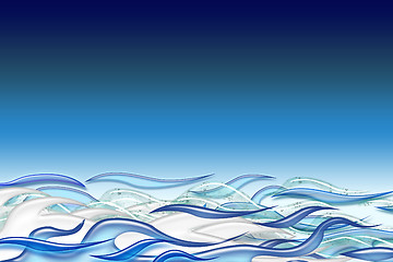 Image showing Wavy ocean