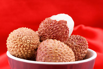 Image showing Litchis or lychees