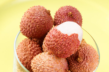 Image showing Litchis or lychees