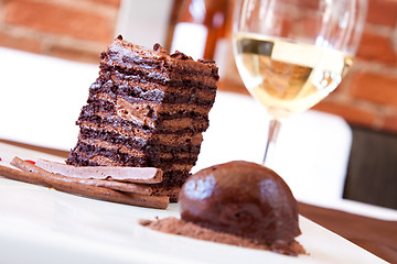 Image showing Chocolate Sponge Dessert