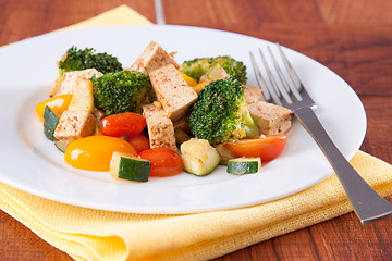 Image showing Vegan Tofu Meal