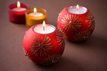 Image showing Christmas Candles