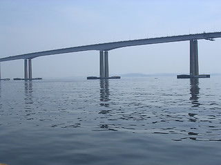 Image showing Bridge on the sea