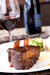 Image showing Braised Cumbrae's Short Rib served with Wine