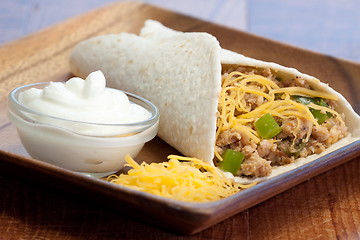 Image showing Chicken Burrito