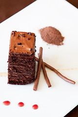 Image showing Chocolate Sponge Dessert