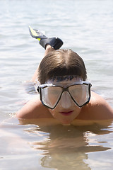 Image showing Young diver