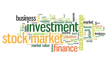 Image showing Stock market words