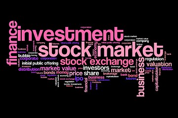 Image showing Stock market words