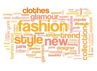 Image showing Fashion tag cloud