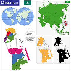 Image showing Macao map