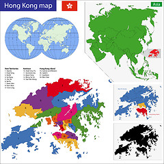 Image showing Hong Kong map