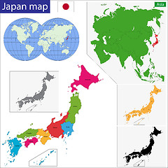 Image showing Japan map