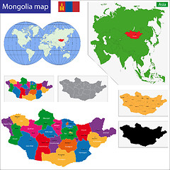 Image showing Mongolia map
