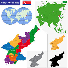 Image showing North Korea map