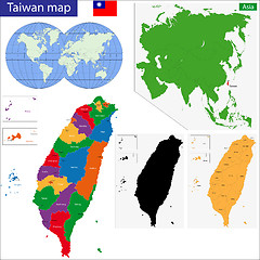 Image showing Taiwan map