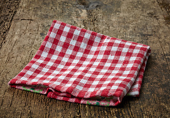 Image showing red cotton napkin