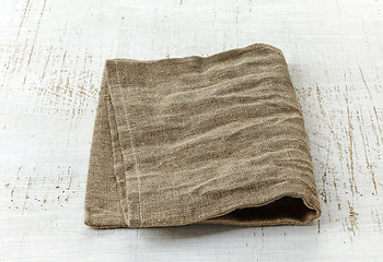 Image showing natural linen napkin