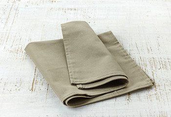 Image showing natural linen napkin