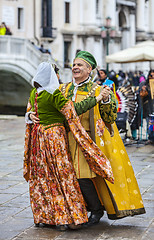 Image showing Venetian Couple Dancing