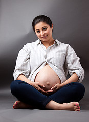 Image showing Pregnant East Indian Woman