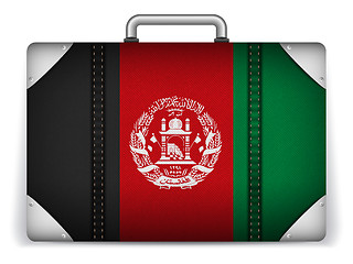Image showing Afghanistan Travel Luggage with Flag for Vacation