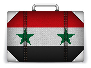 Image showing Syria Travel Luggage with Flag for Vacation