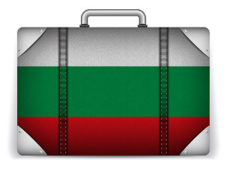 Image showing Bulgaria Travel Luggage with Flag for Vacation