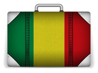 Image showing Mali Travel Luggage with Flag for Vacation