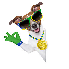 Image showing brazil  fifa world cup  dog