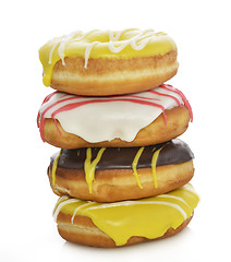 Image showing Collection Of  Colorful Donuts