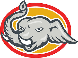 Image showing Elephant Head Cartoon