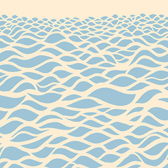 Image showing Sea background. Hand drawn vector illustration