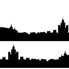 Image showing  Moscow city silhouette skyline vector illustration