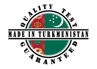 Image showing Quality test guaranteed stamp 