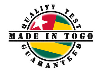 Image showing Quality test guaranteed stamp 