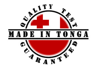 Image showing Quality test guaranteed stamp 