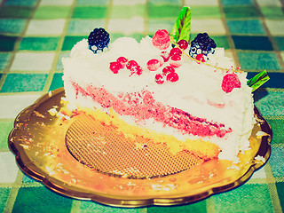 Image showing Retro look Pie cake