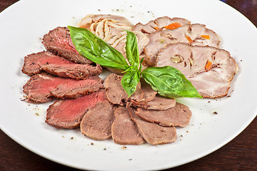 Image showing Closeup meat cuts