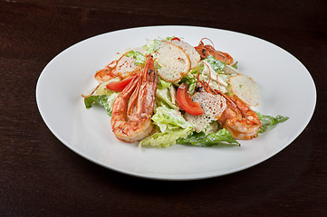 Image showing Tasty shrimp salad