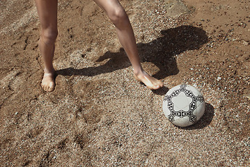 Image showing Beach soccer