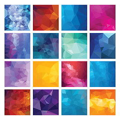 Image showing Polygonal  vector background.