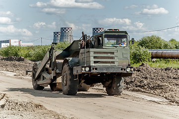 Image showing Road construction process