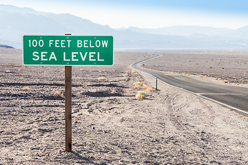 Image showing Below sea level
