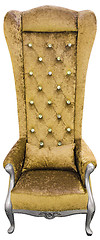 Image showing Golden armchair