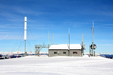 Image showing Weather station in snow