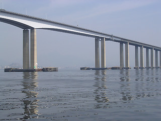 Image showing Bridge on the sea