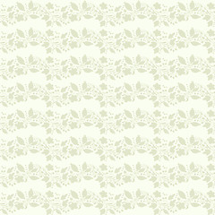 Image showing Neutral beige plant wallpaper